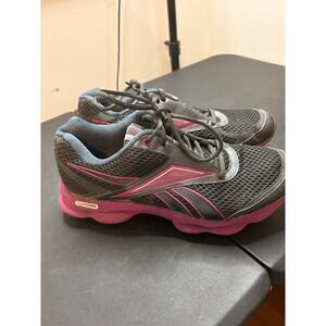Reebok RunTone Womens Running Shoes Grey Pink J19625 Size 9.5